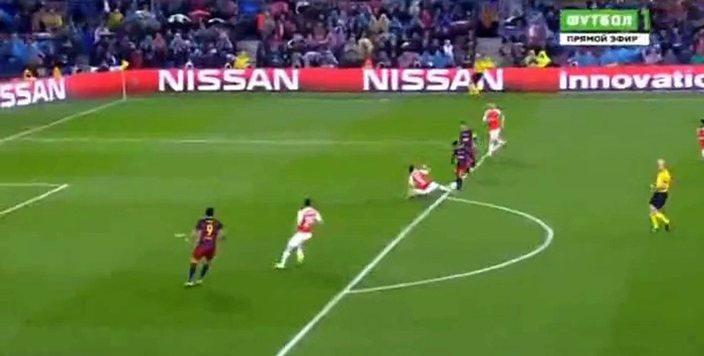 Lionel Messi Goal - Barcelona 3 - 1 Arsenal - 16-03-2016
