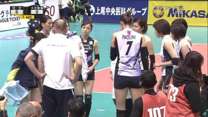 160312 久光 vs 日立　第1セット　Hisamistu vs Hitachi 1st