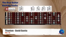 Titanium - David Guetta Guitar Backing Track with scale chart and chords