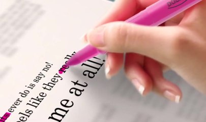 Dollar Neon Pink Highlighter  TVC 2016