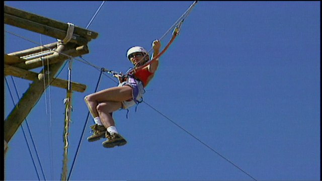 Alpine Tower - Dana goes up, up and away in this unique challenge of technique and nerve.