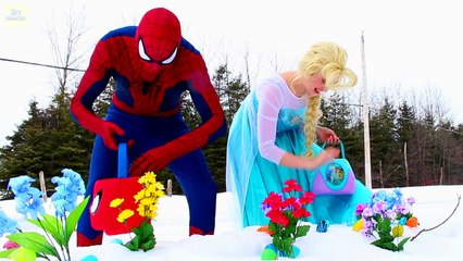 Spiderman & Frozen Elsa vs Venom - Komik Süper Kahramanlar