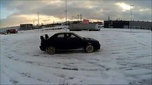Subaru impreza snow town fun