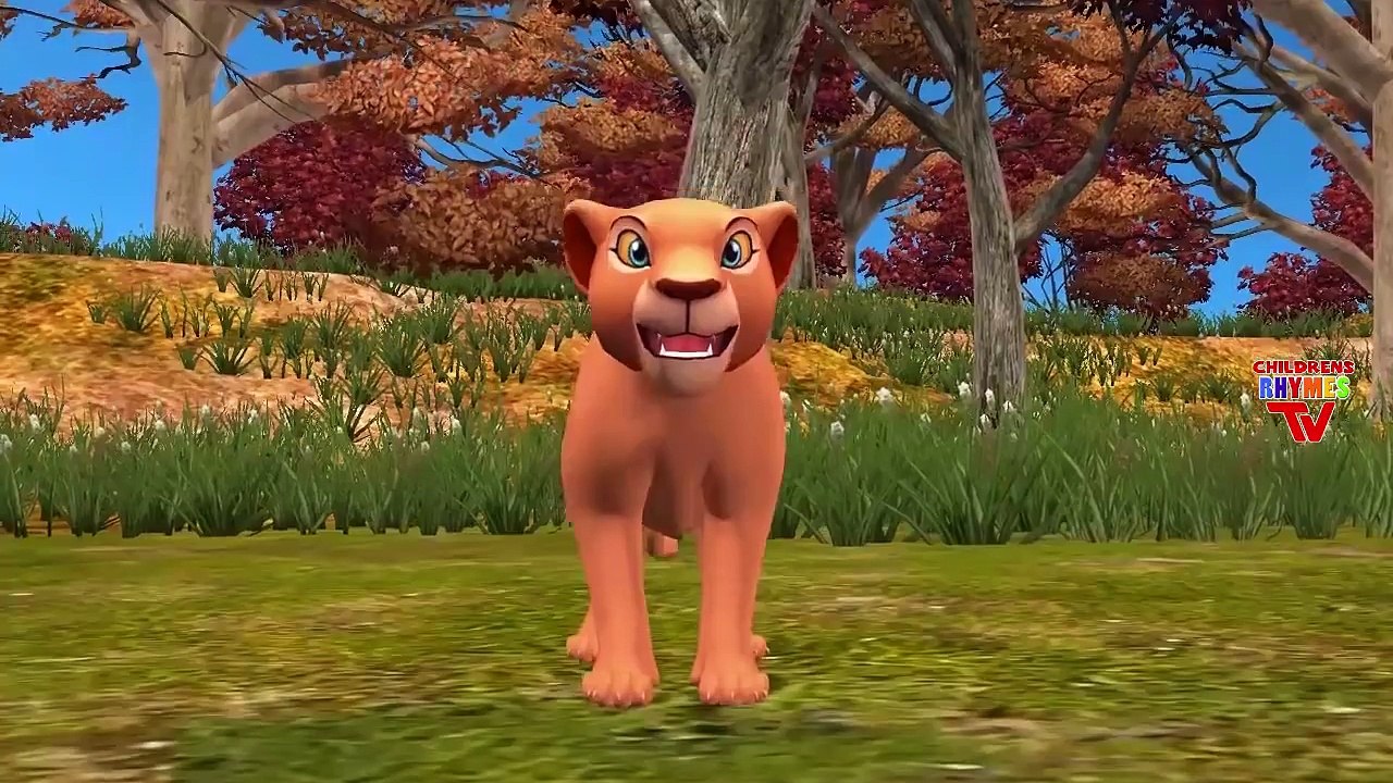 Lion King Kong Cartoons for Children Dinosaurs Johny Johny Yes Papa Children Nursery Rhymes