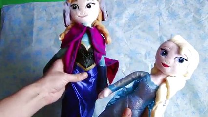 Обзор мягкие куклы Анна и Эльза