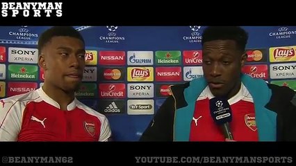 Barcelona 3-1 Arsenal (Agg 5-1) - Danny Welbeck & Alex Iwobi Post Match Interview