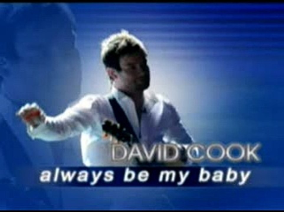 DAVID COOK - ALWAYS BE MY BABY KARAOKE