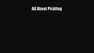 PDF All About Pickling Free Books