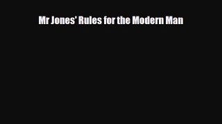 Download ‪Mr Jones' Rules for the Modern Man‬ Ebook Online
