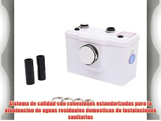 Bomba Triturador Sanitario 600W Eliminacion Aguas Residuales WC Unidad Elevacion