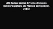 Read LARE Review Section B Practice Problems: Inventory Analysis and Program Development  2nd