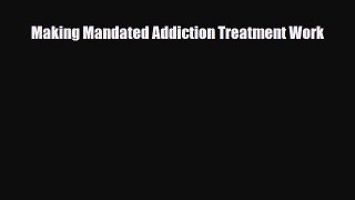 PDF Making Mandated Addiction Treatment Work Ebook