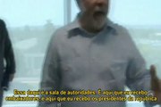 Lula mostra a sala de autoridades do Palácio