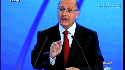 Geraldo diz que Campanha vai muito bem e Segurança em SP é exemplo