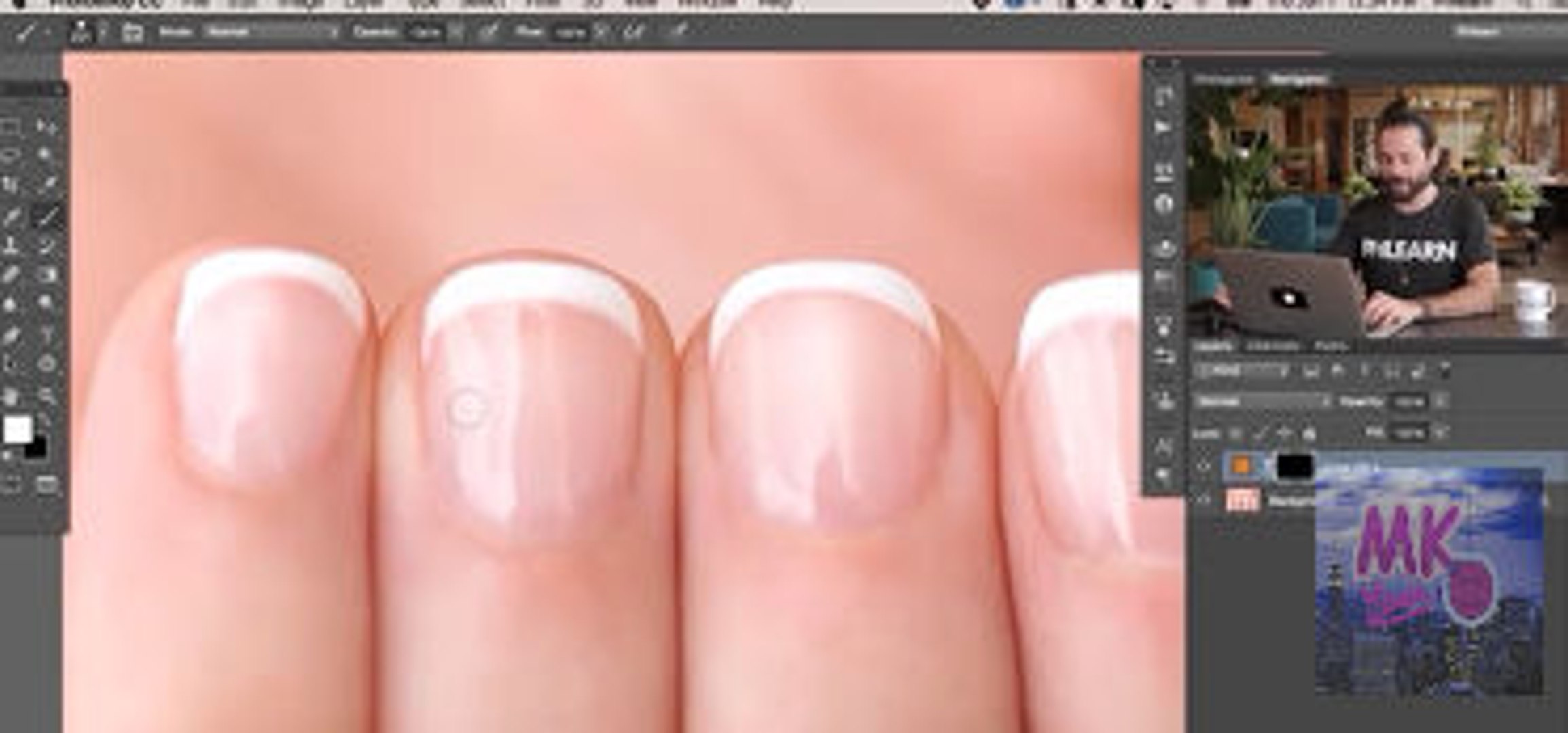 ⁣How to Color Nail Polish in Photoshop