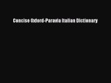 Download Concise Oxford-Paravia Italian Dictionary Ebook Online