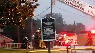 Lancaster SC Historic Courthouse in Flames