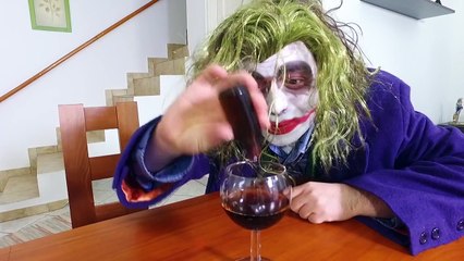 Spiderman and Frozen Anna vs Joker Real Life Escape Frozen Anna