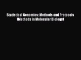 PDF Statistical Genomics: Methods and Protocols (Methods in Molecular Biology)  EBook