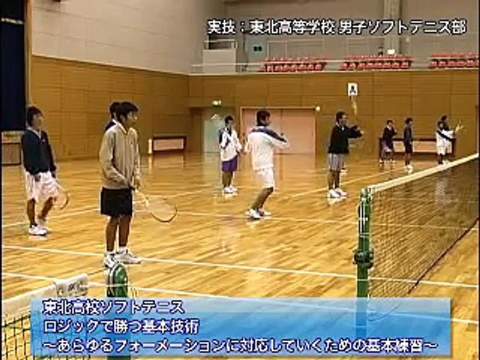 東北高校ソフトテニス　ロジックで勝つ基本技術