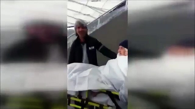 Hasta yatağında Vodafone Arena'ya geldi!