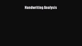 Read Handwriting Analysis Ebook Free