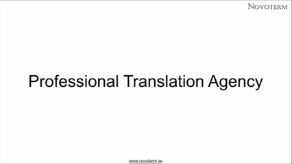 Professional Translation Agency