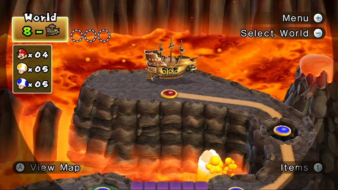 Super Mario Bros. Wii: 8-Boat! - Part 32 - Triple Force