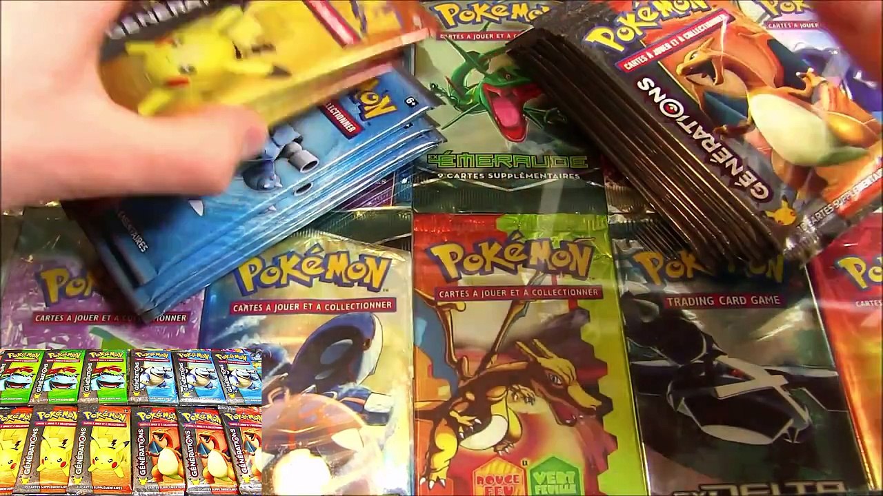 Ouverture de 16 Boosters Pokémon GENERATIONS Français ! EX ET FULL ART  INVASION ! 