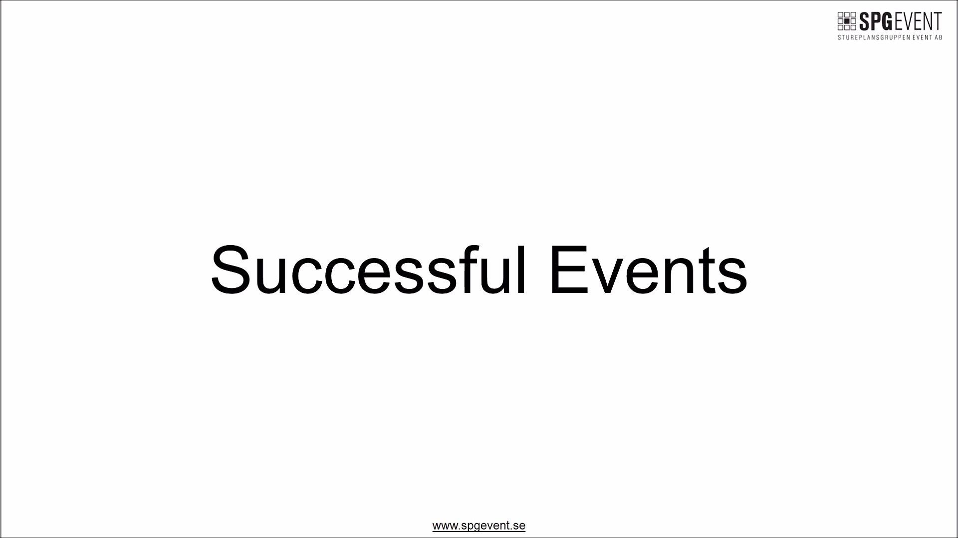 Arrange Successful Events