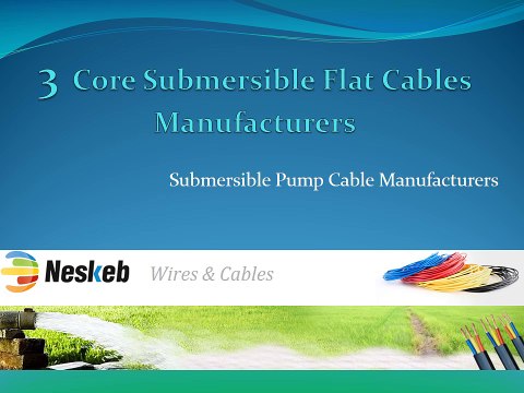 Neskeb - 3 Core Submersible Flat Cables Manufacturers