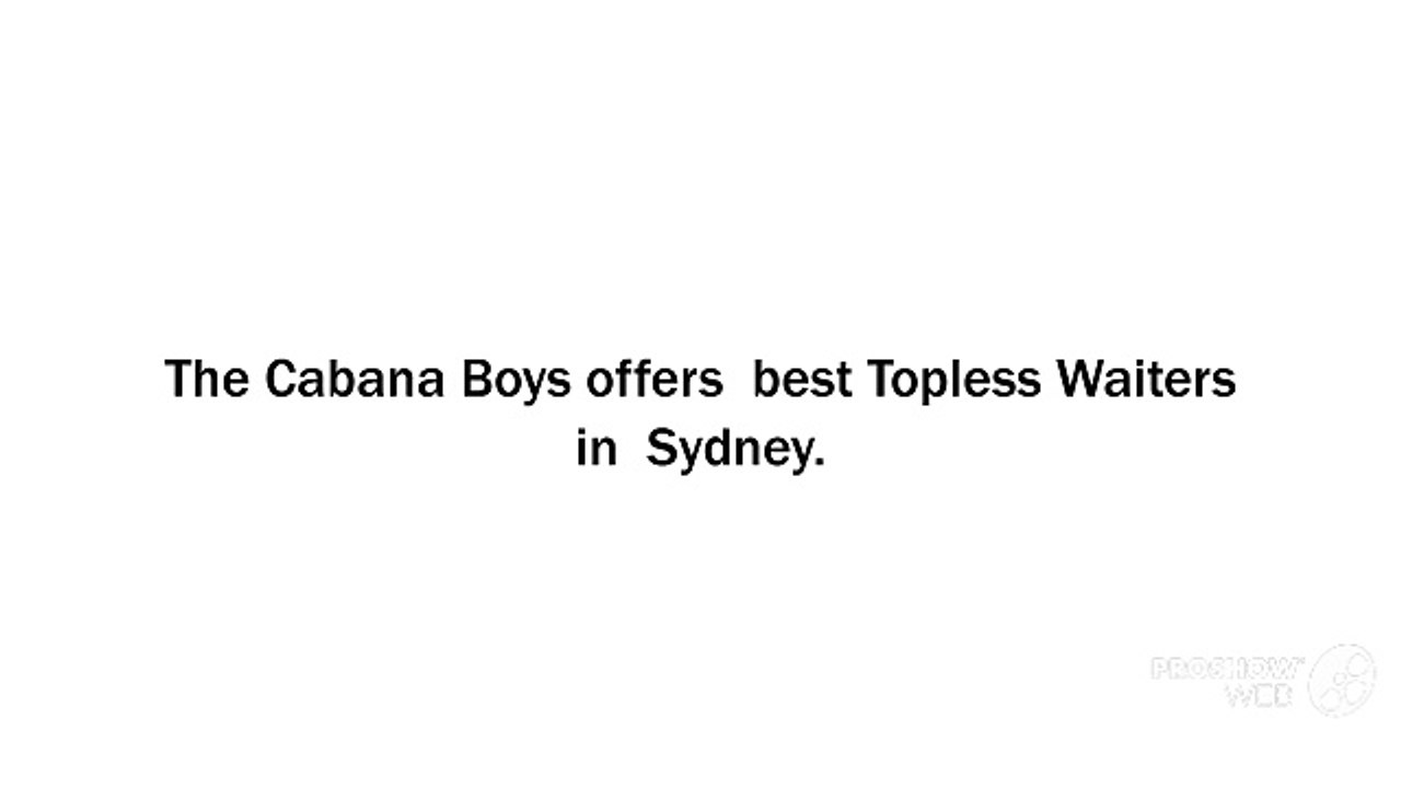 Topless Waiters Sydney