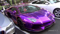 Chrome Purple and Orange LB Performance Aventador Pimped, Chromed and Wrapped