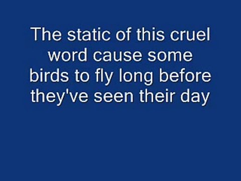 Alter Bridge- Blackbird w lyrics