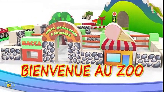 Dessins animés pour bébé en français. Le petit train et des animaux sauvages. Learn French Star Dessin Anime Français