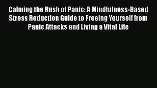 Download Calming the Rush of Panic: A Mindfulness-Based Stress Reduction Guide to Freeing Yourself