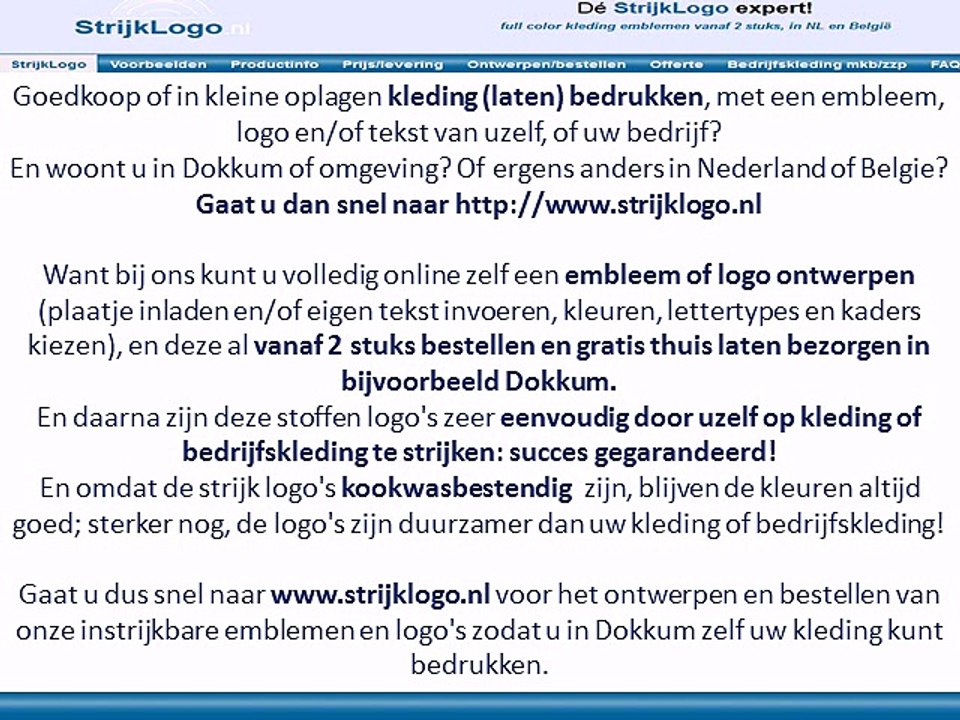 Kleding bedrukken Dokkum