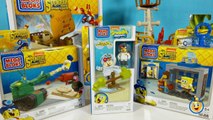 SpongeBob Sponge Out of Water Toys Mega Bloks Photo Booth Time Machine Pickle Tank Attack