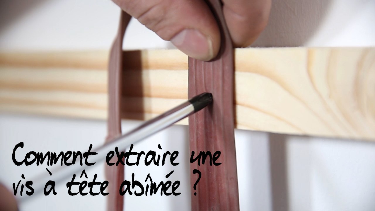 Comment débloquer ou extraire une vis à tête abimée