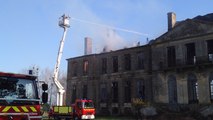 Incendie au château de Magny-en-Bessin