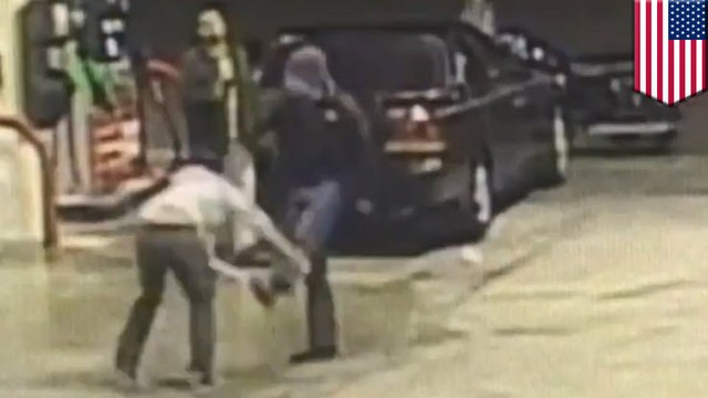 Biker yelling 'Trump! Trump! Trump!' assaults two college students outside gas station