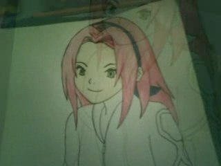 Progression du dessin: Sakura Haruno