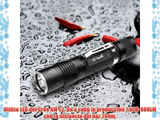 ThorFire VG15 Linterna Cree XM-L2 LED Linterna Antorcha del 4 Modos de Salida Linterna de Bolsillo