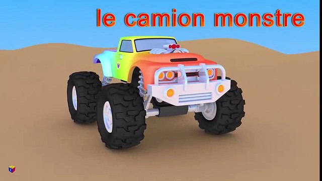 Jeu d'assemblage : le camion monstre. Dessin animé francais. Monster trucks for children Tchoupi Dessin Animé