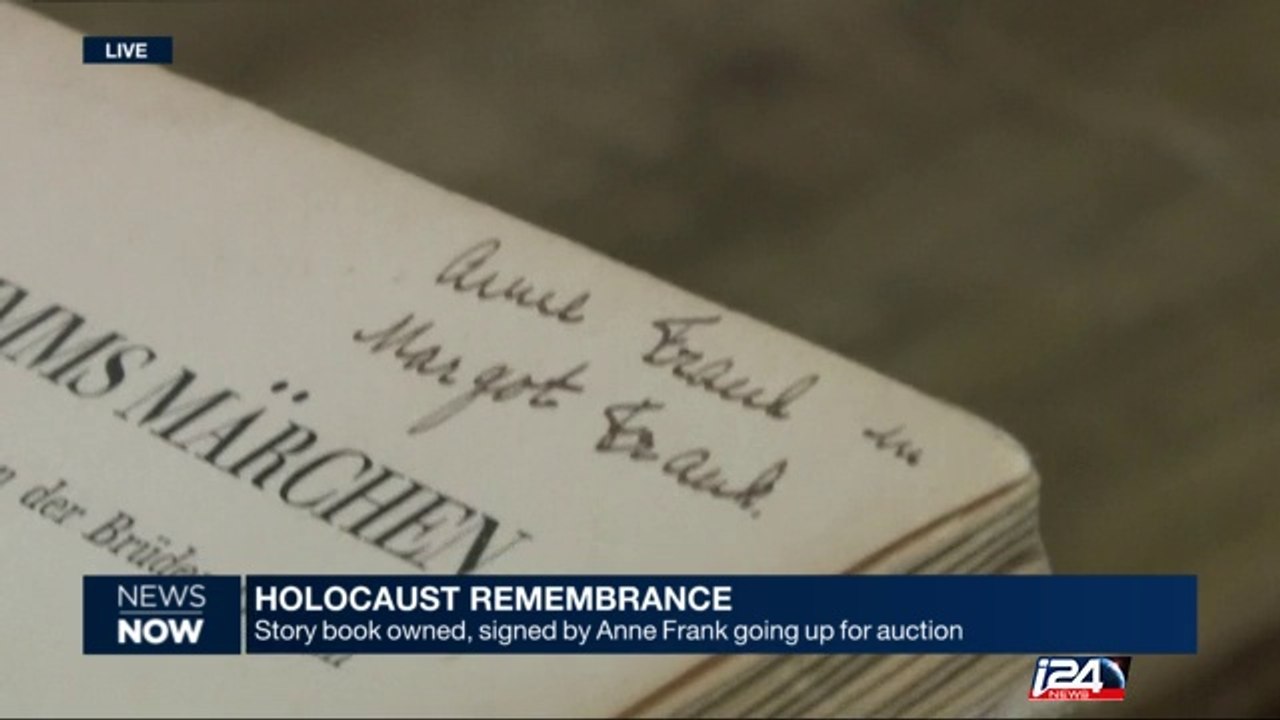 Holocaust : story book owned, signed by Anne Franck going up for auction