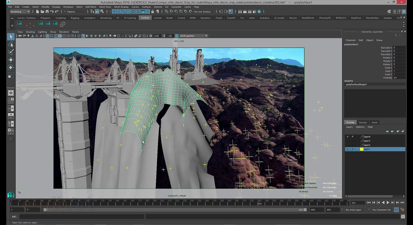 Tuto du Jeudi : VRay - Nuke : compositing 3D d'un pont