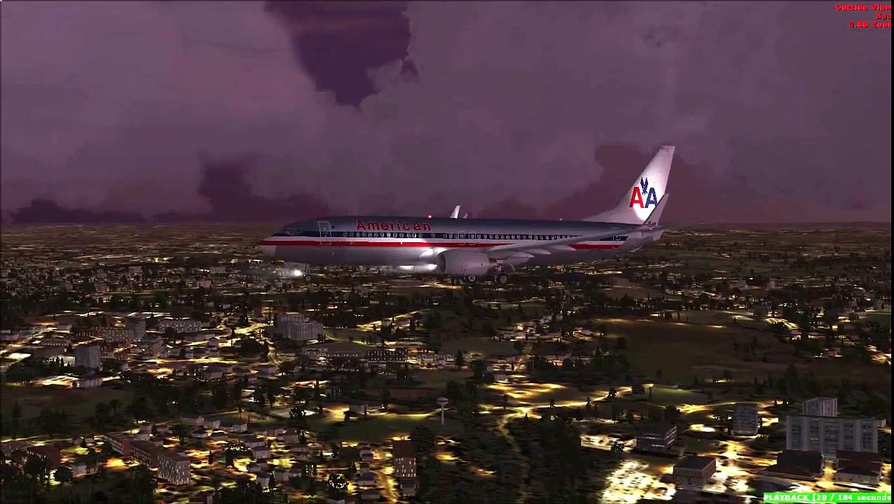 [FSX HD] American Airlines - Chasing the Storm
