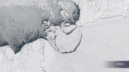 Arctic Ice Chunk bigger than Rhode Island just broke off