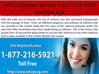 Avg Helpline  1-877-216-5921 Number