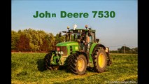 John Deere 7530 met Vicon - Gras maaien 2014